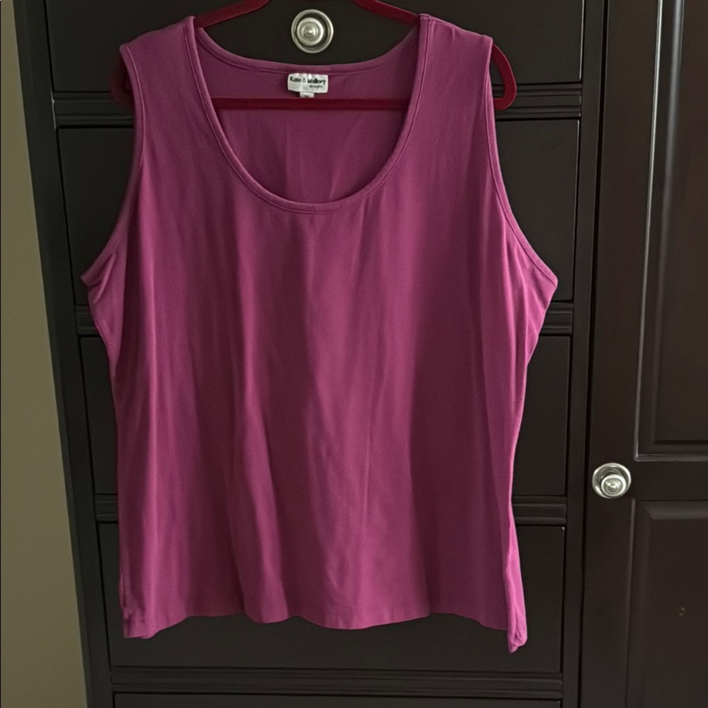 Kate & Mallory Plum Relaxed Tank Tops